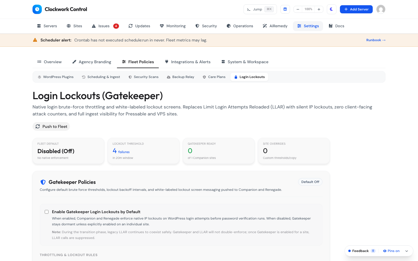 Gatekeeper Central IP Syncing