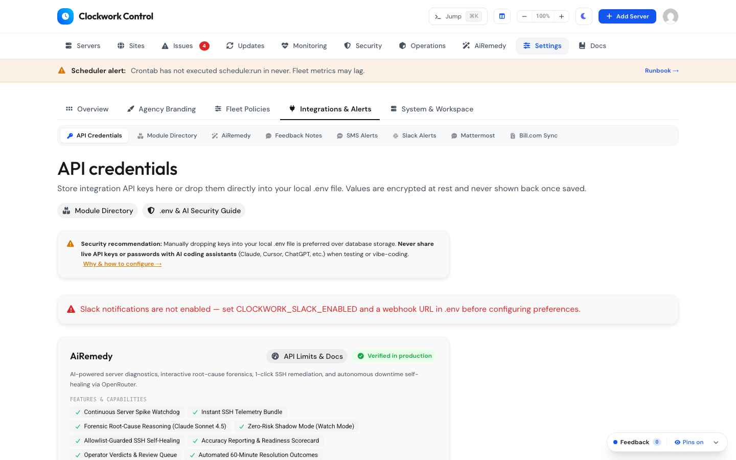 Slack Webhook & Channel Config