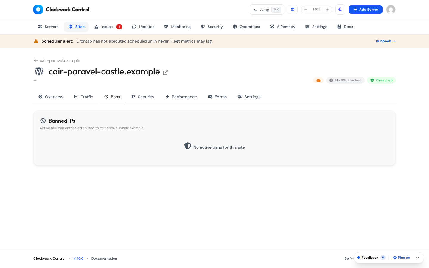 Site Firewall & IP Bans